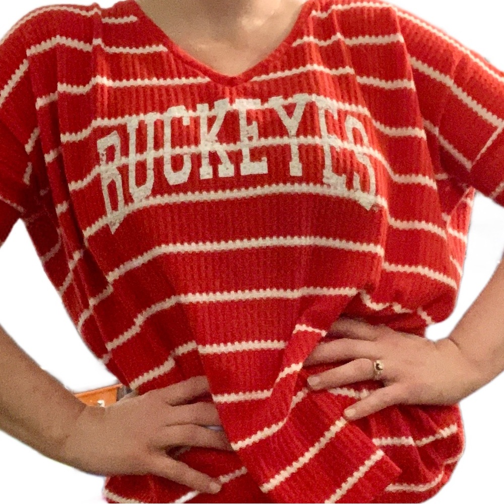 Game Day Couture Buckeyes 3/4 Sleeve,  Casual Wear Top • OHIO STATE